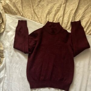 Elegant Maroon Turtleneck Sweater